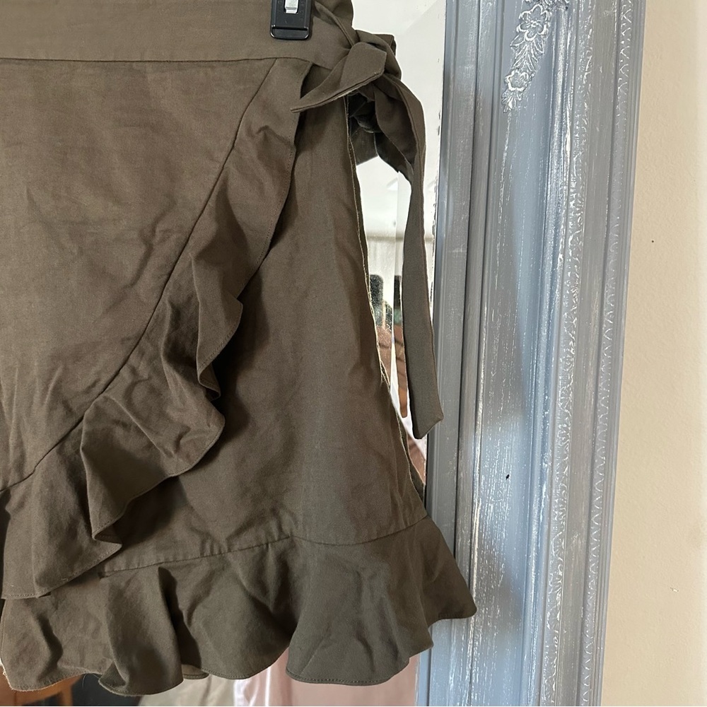 NWT Club Monaco‎ Noraleen Ruffle Wrap skirt 0 - Picture 6 of 7